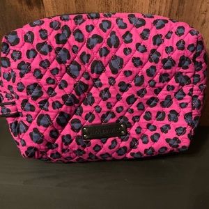 Vera Bradley Cosmetic Makeup Bag in Leopard Print